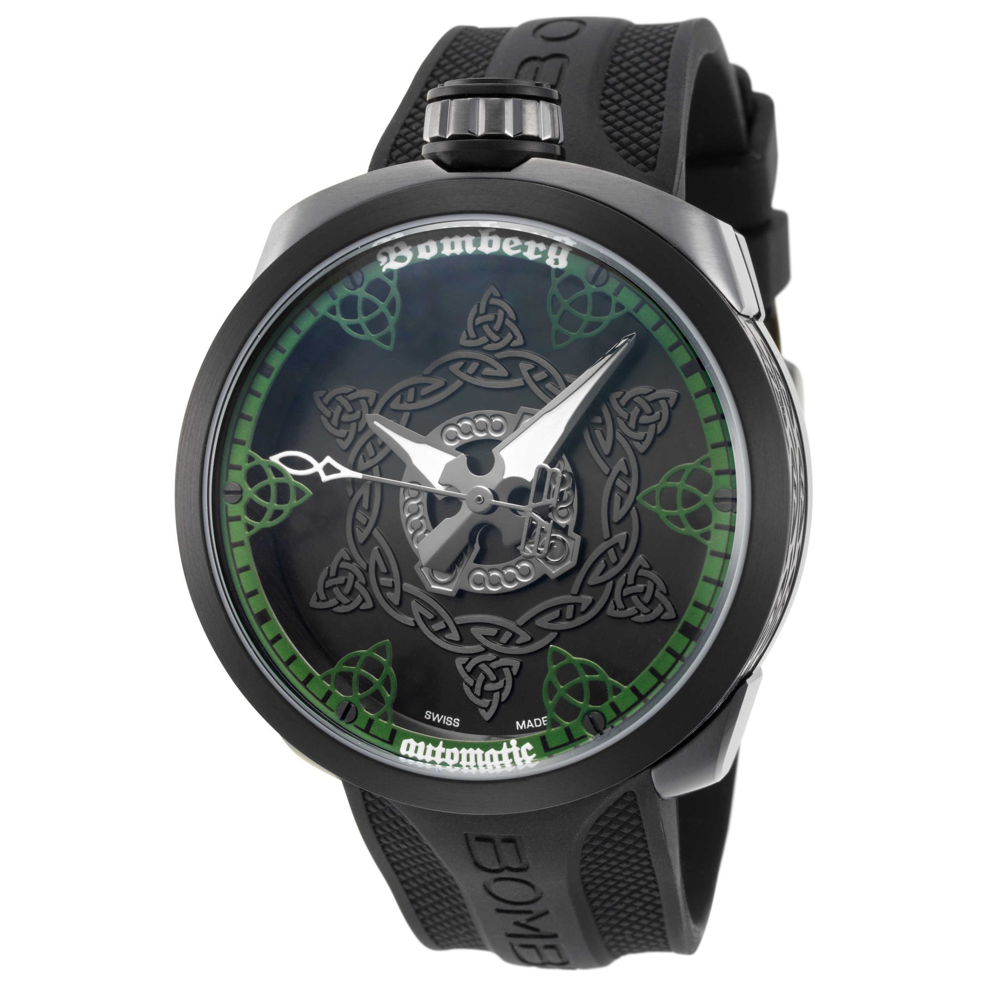 Front view of Bomberg Bolt-68 Men's Automatic Watch BS45AOSP-057-2-3