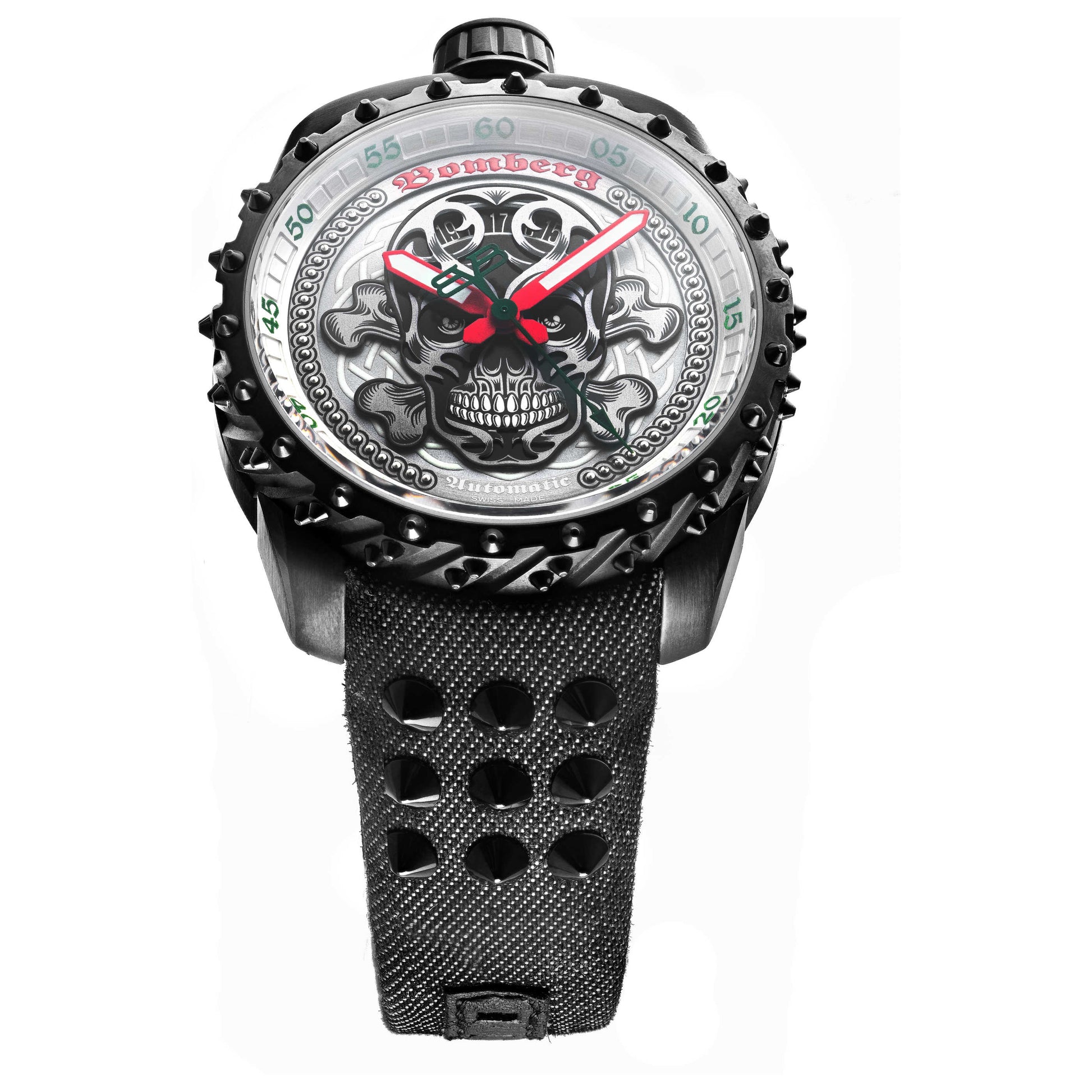 Front view of Bomberg Bolt-68 Men's Automatic Watch BS45APBA-039-3-3
