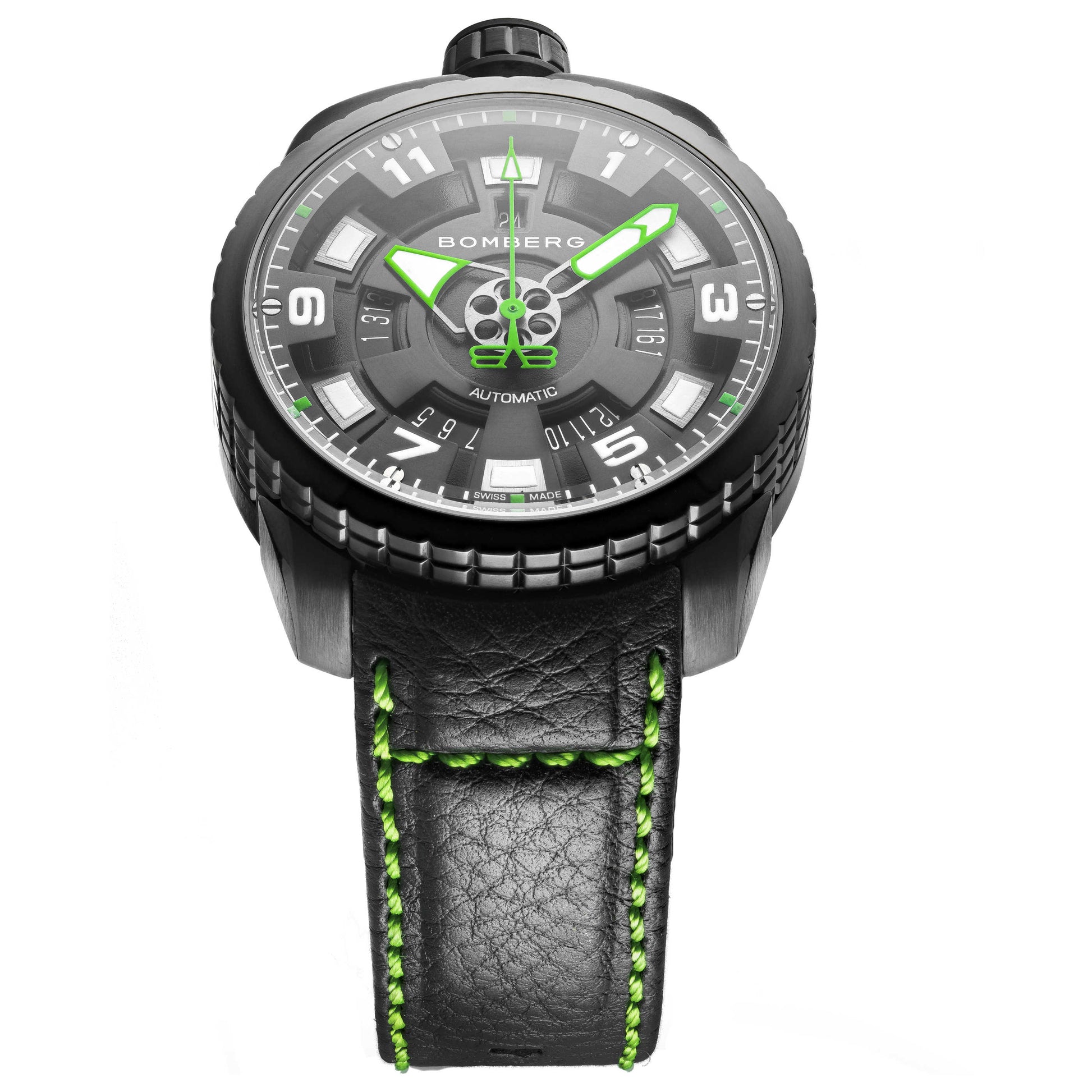 Front view of Bomberg Bolt-68 Men's Automatic Watch BS45APBA-045-3-3