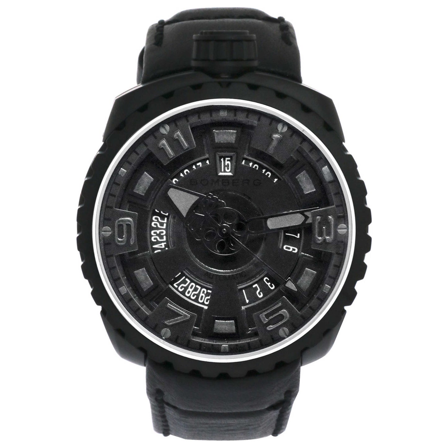 Front view of Bomberg BOLT-68 Men's Automatic Watch BS45APBA-045-5-3