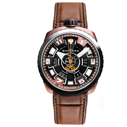 Front view of Bomberg Bolt-68 Men's Automatic Watch BS45APBRBA-045-2-3
