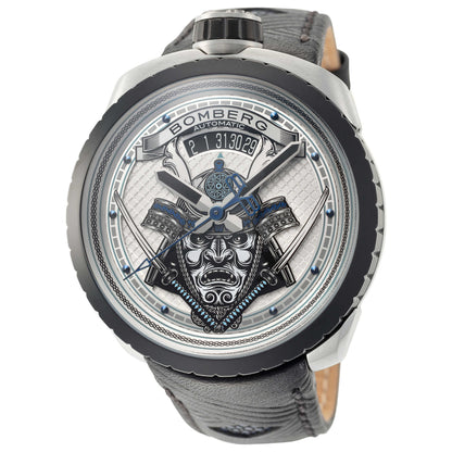 Front view of Bomberg Samurai Men's Automatic Watch BS45ASP-036-3
