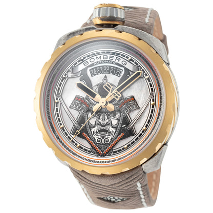 Front view of Bomberg Analog Men's Watch BS45ASPG-042-2-3