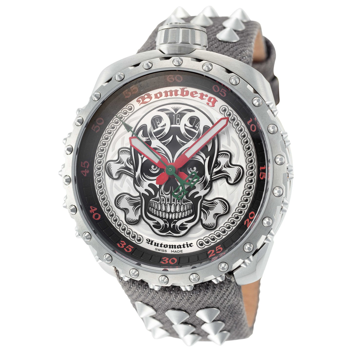 Front view of Bomberg Bolt-68 Men's Automatic Watch BS45ASS-039-4-3