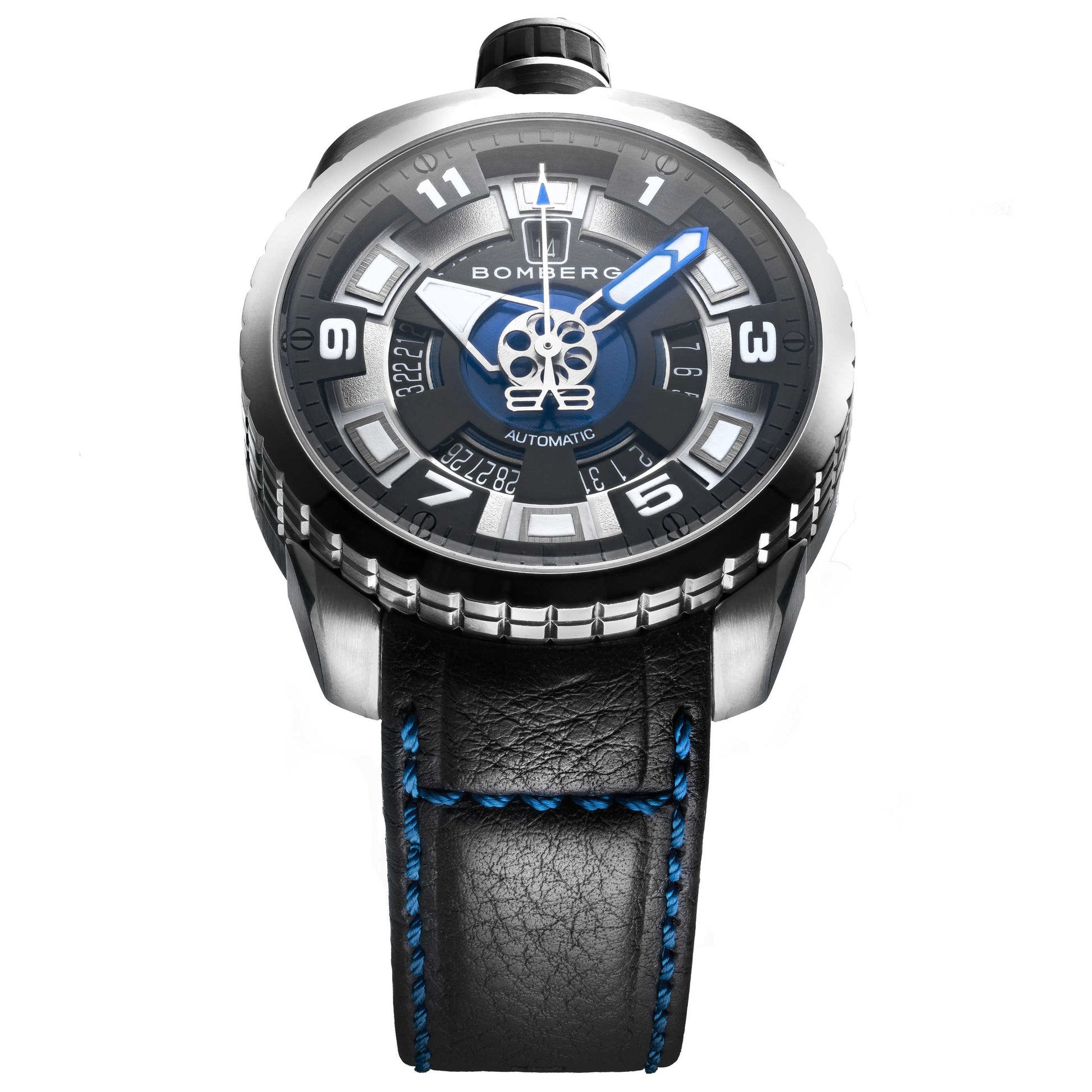 Front view of Bomberg Bolt-68 Men's Automatic Watch BS45ASS-045-1-3