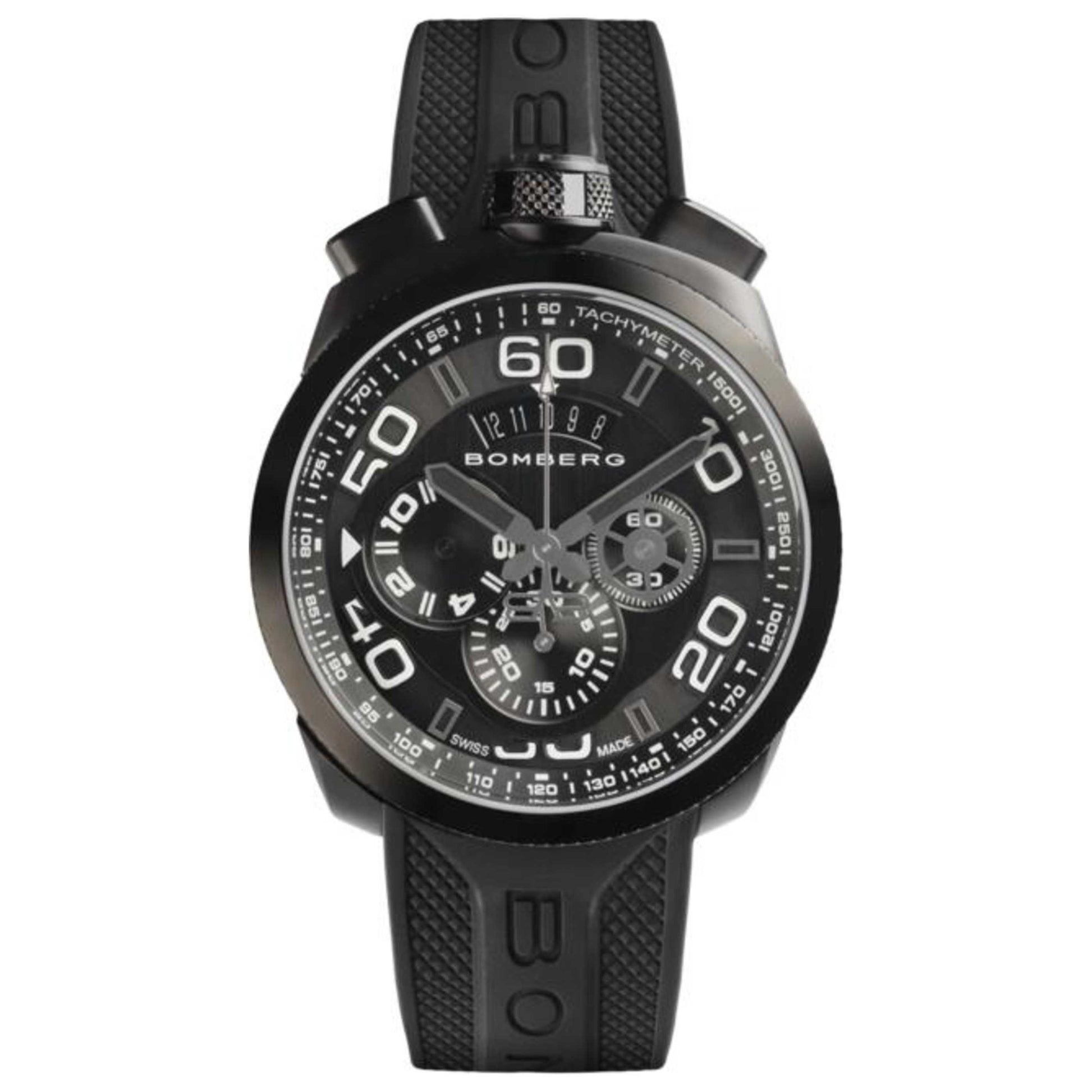 Front view of Bomberg BOLT-68 Men's Quartz Watch BS45CHPBA-012-3