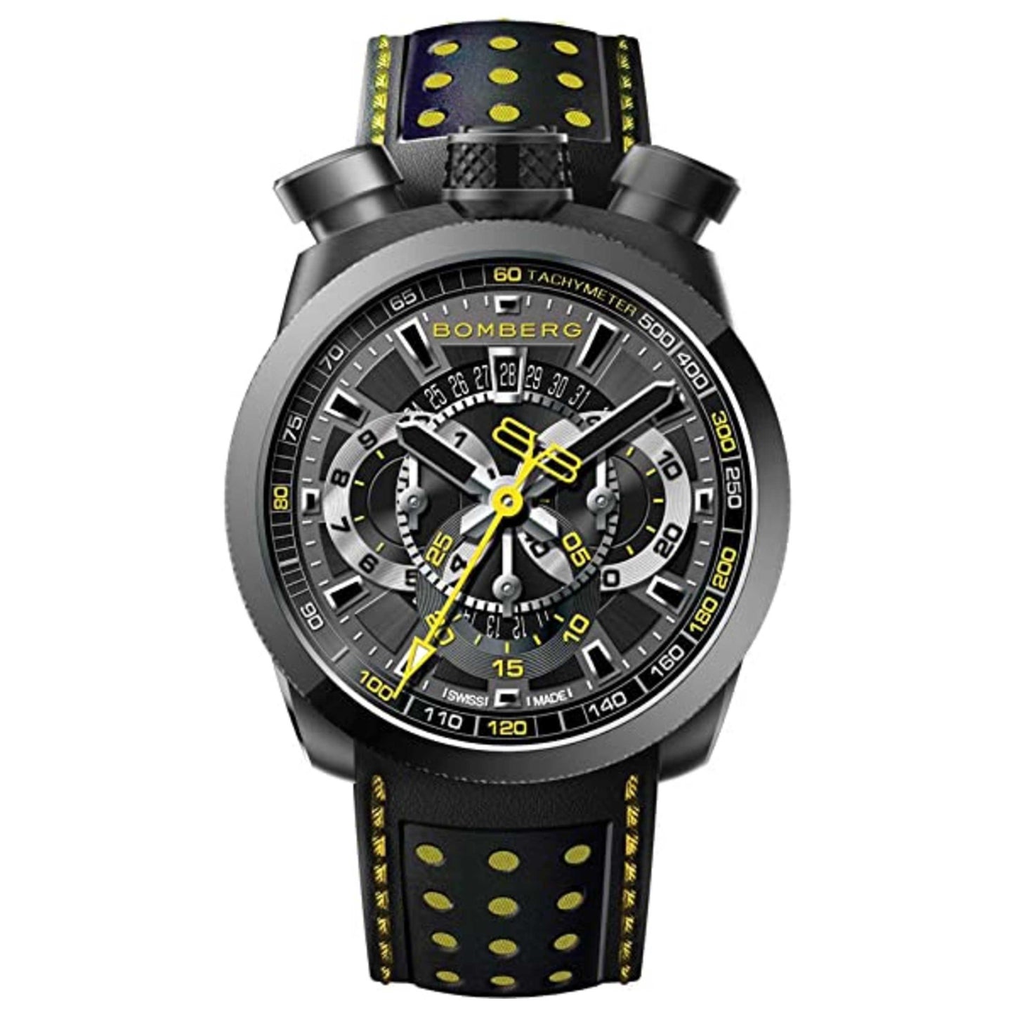 Front view of Bomberg BOLT-68 Men's Quartz Watch BS45CHPBA-015-3