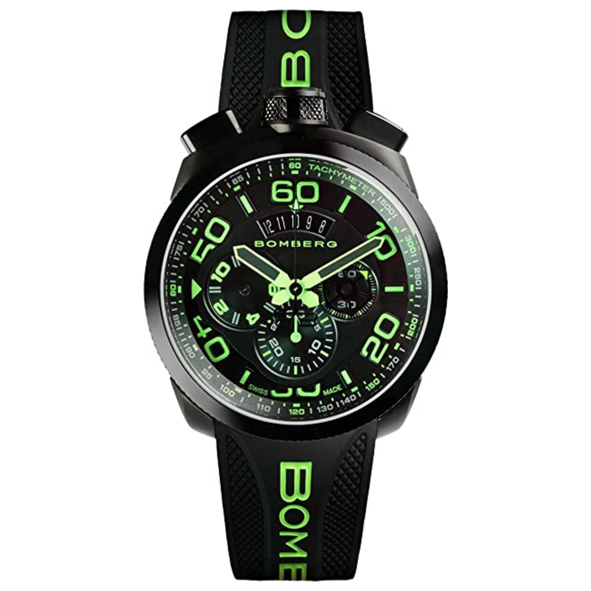 Front view of Bomberg BOLT-68 Men's Quartz Watch BS45CHPBA-028-3