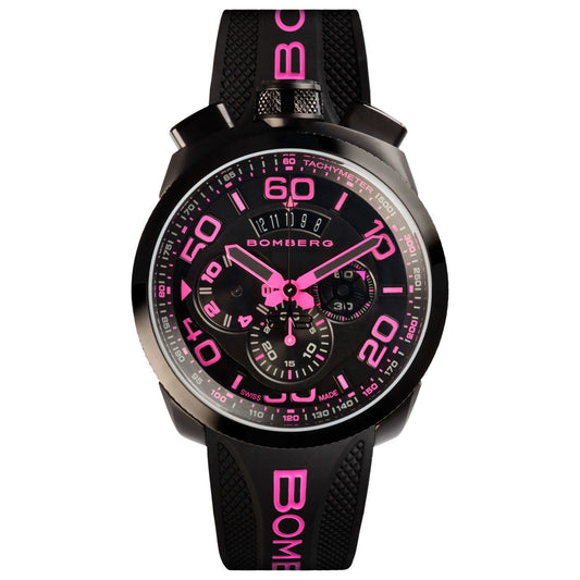 Front view of Bomberg Analog Men's Quartz Watch BS45CHPBA-031-3