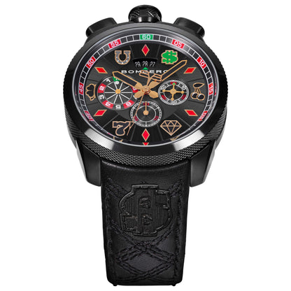 Front view of Bomberg Bolt-68 Men's Quartz Watch BS45CHPBA-034-3