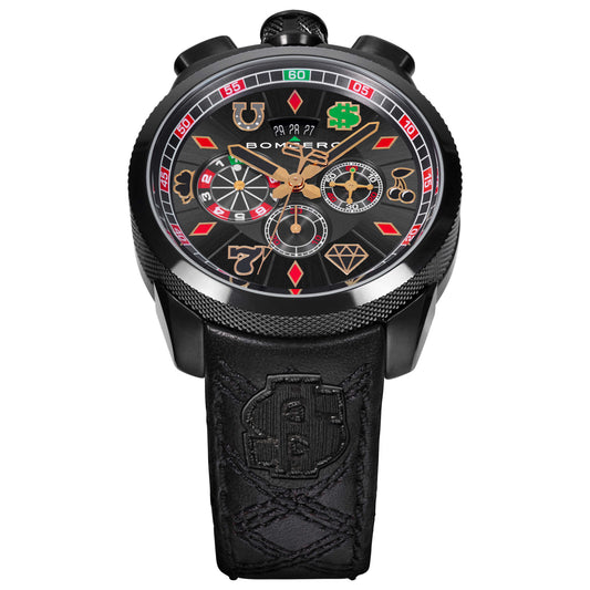 Front view of Bomberg Bolt-68 Men's Quartz Watch BS45CHPBA-034-3