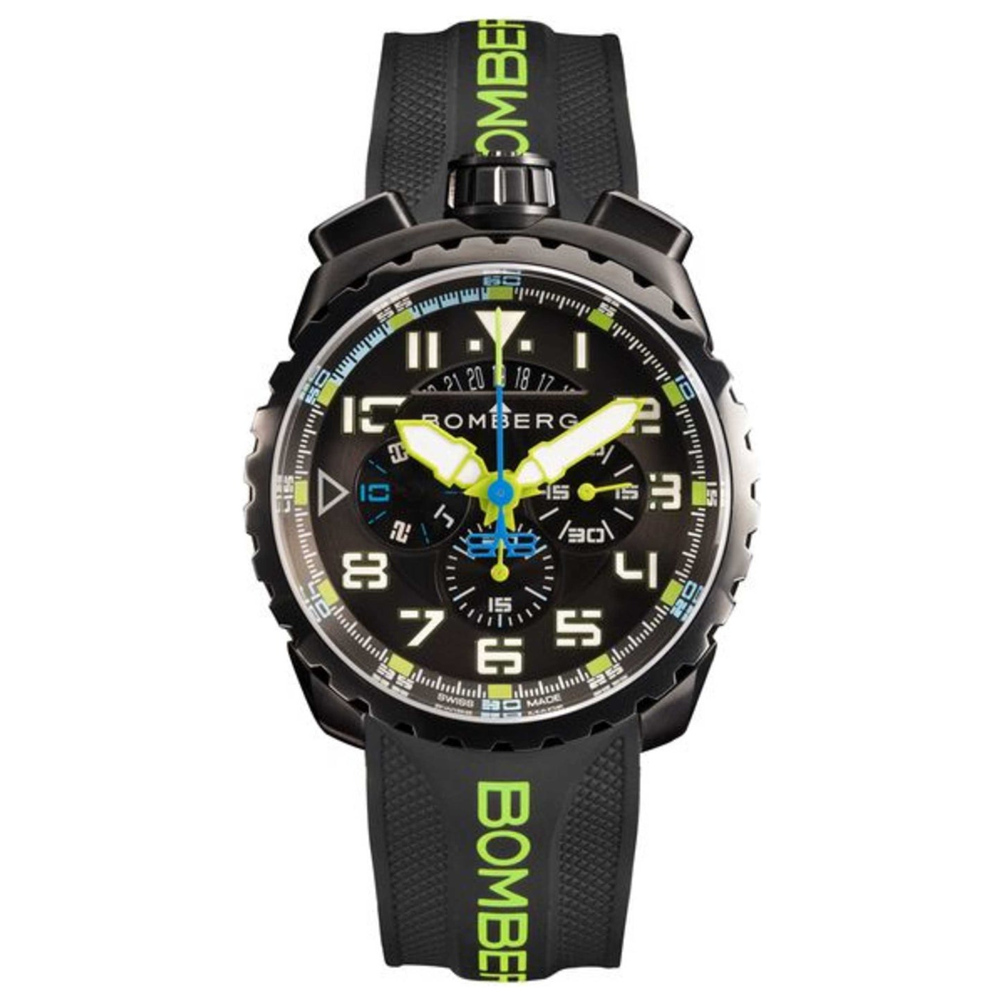 Front view of Bomberg Bolt-68 Men's Quartz Watch BS45CHPBA-050-10-3