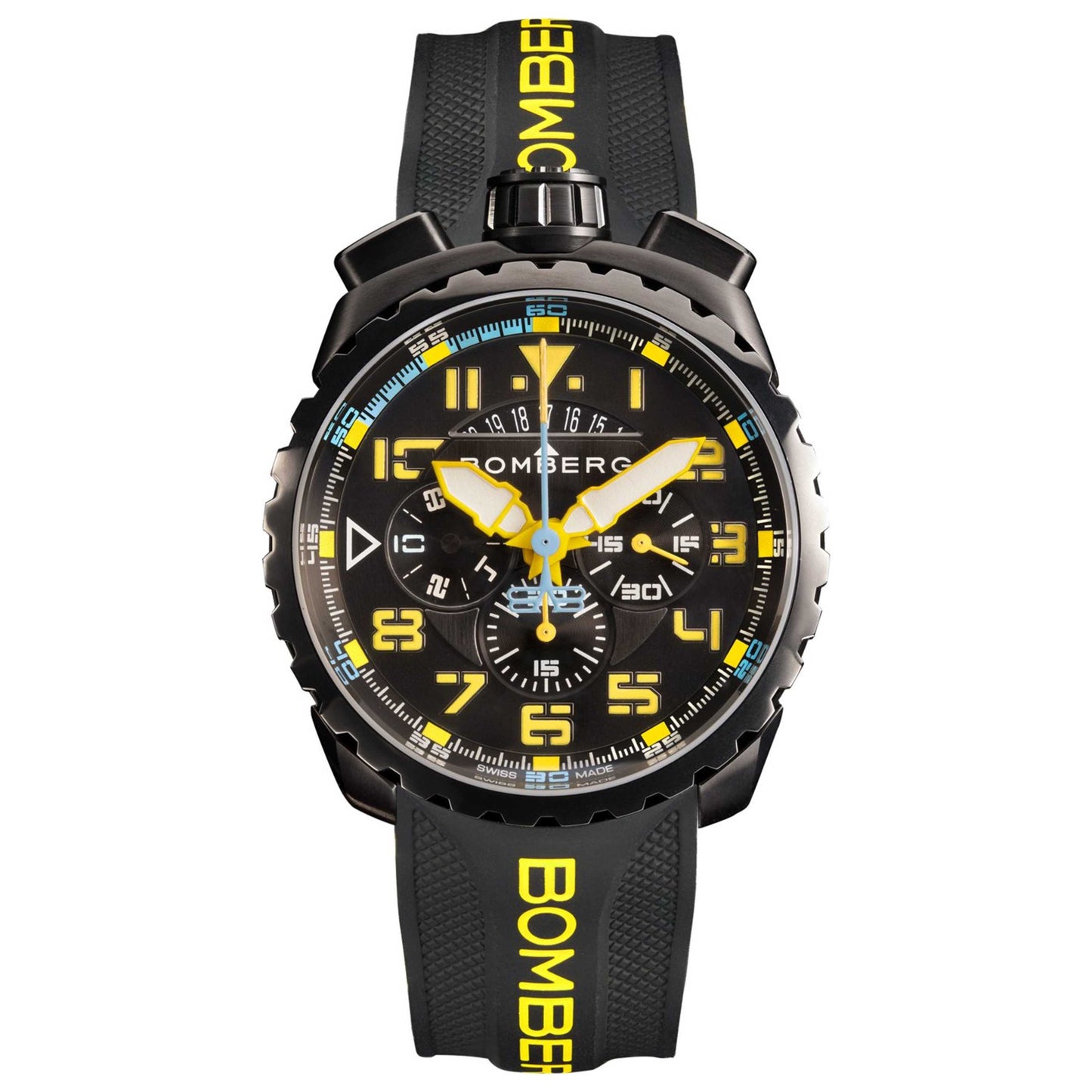 Front view of Bomberg BOLT-68 Men's Quartz Watch BS45CHPBA-050-9-3