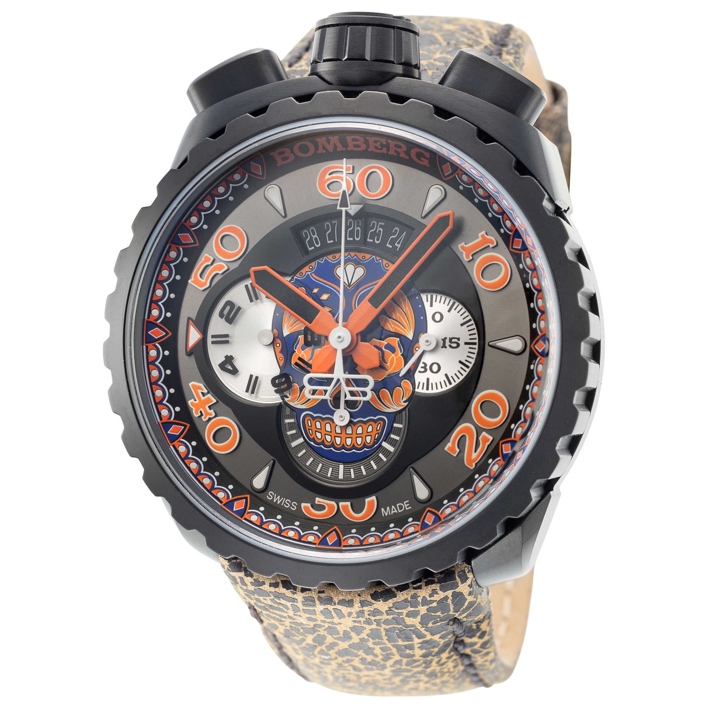 Front view of Bomberg Bolt-68 Men's Quartz Watch BS45CHPBA-051-3