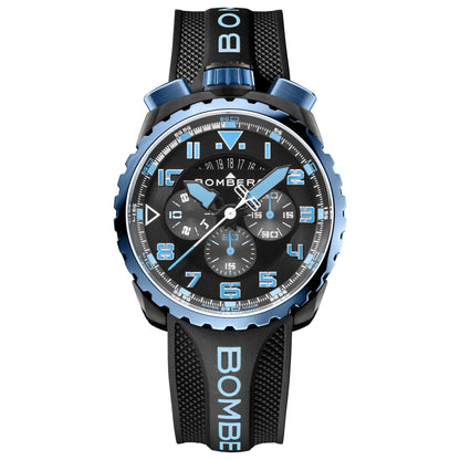 Front view of Bomberg Bolt-68 Men's Quartz Watch BS45CHPBLGM-050-13-3
