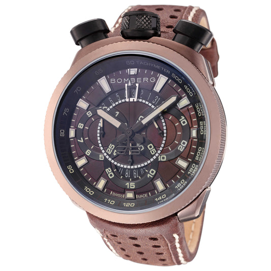 Front view of Bomberg Bolt-68 Men's Quartz Watch BS45CHPBR-016-3