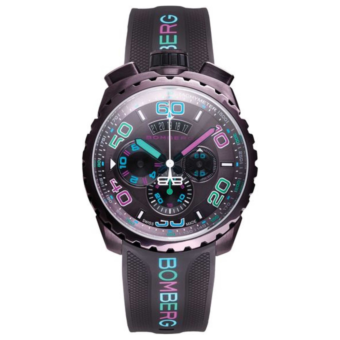 Front view of Bomberg Bolt-68 Men's Quartz Watch BS45CHPBR-049-3-3