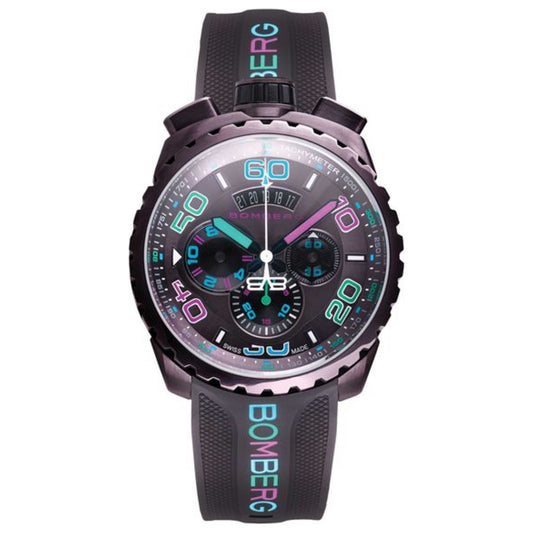 Front view of Bomberg Bolt-68 Men's Quartz Watch BS45CHPBR-049-3-3