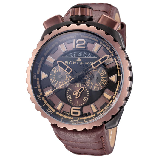 Front view of Bomberg Bolt-68 Men's Quartz Watch BS45CHPBRBA-050-2-3