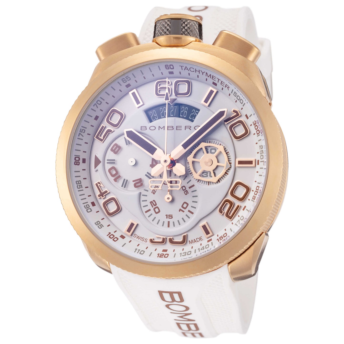 Front view of Bomberg Bolt-68 Men's Quartz Watch BS45CHPG-032-3