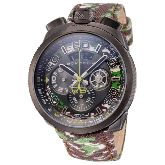 Front view of Bomberg Bolt-68 Men's Quartz Watch BS45CHPGM-038-3