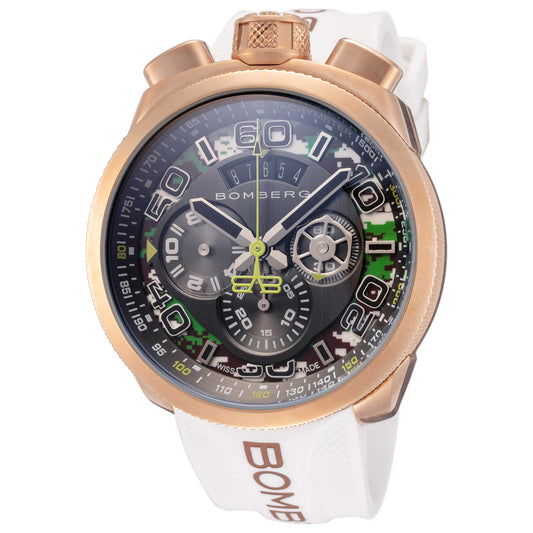 Front view of Bomberg Bolt-68 Men's Quartz Watch BS45CHPPK-048-1-3