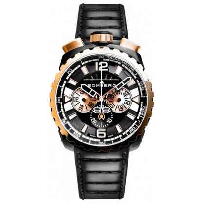 Front view of Bomberg BOLT-68 Men's Quartz Watch BS45CHPPKBA-050GP-3