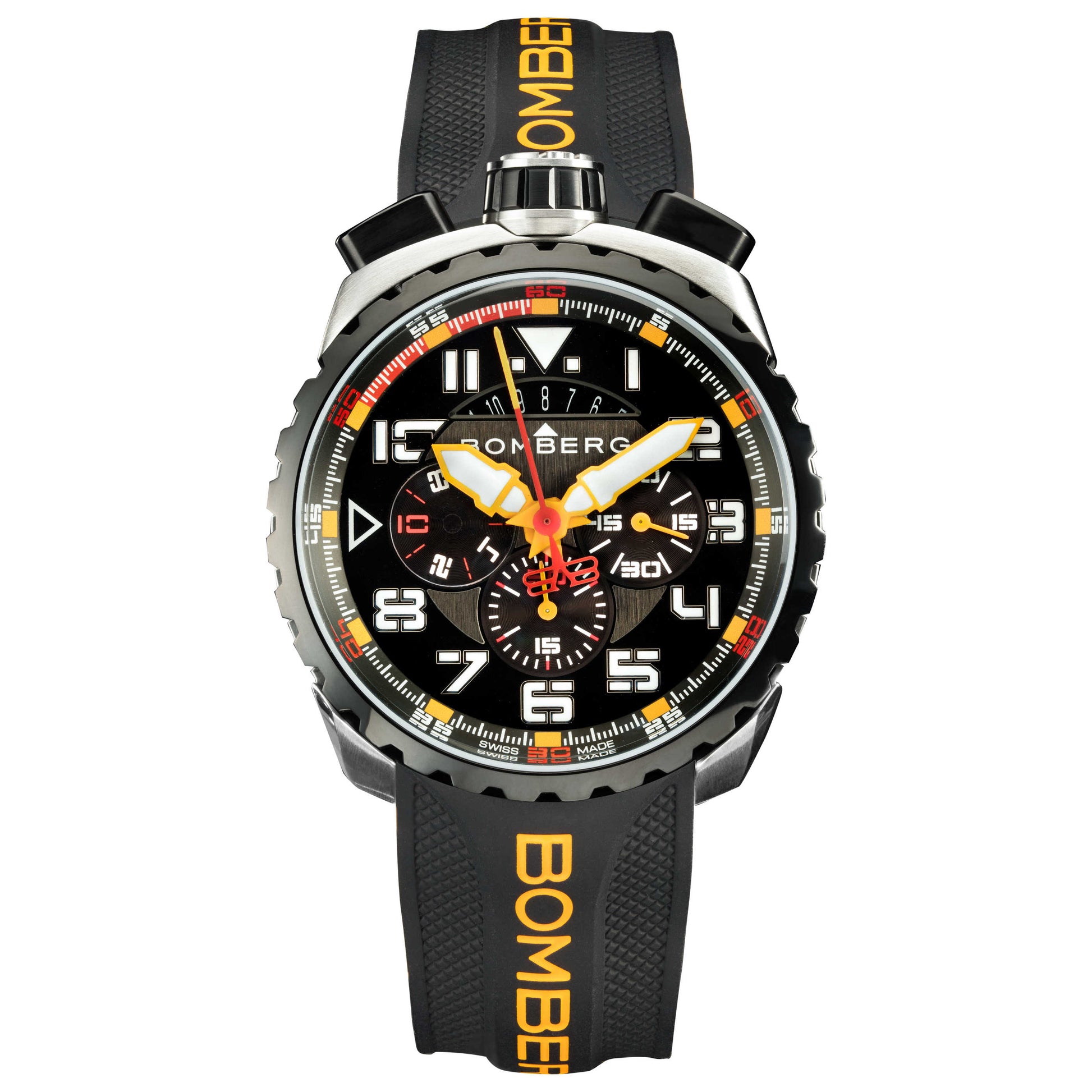 Front view of Bomberg Bolt-68 Men's Quartz Watch BS45CHSP-050-11-3