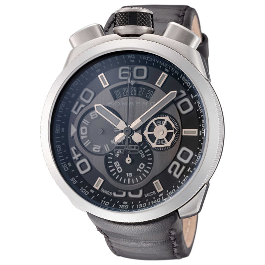 Front view of Bomberg Bolt-68 Men's Quartz Watch BS45CHSS-008-3