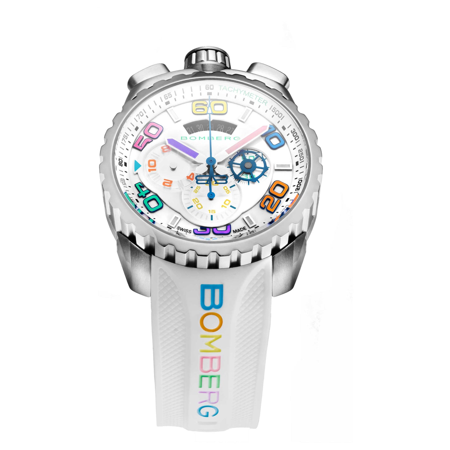 Front view of Bomberg Bolt-68 Men's Quartz Watch BS45CHSS-049-5-3