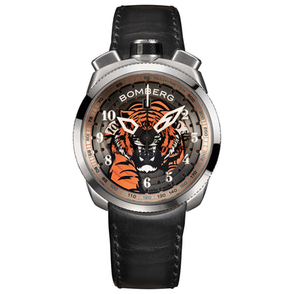 Front view of Bomberg Bolt-68 Men's Quartz Watch BS45CHSS-TIG-2-3