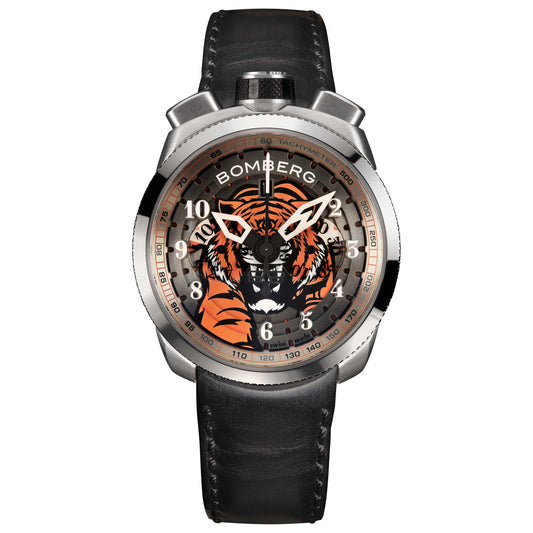 Front view of Bomberg Bolt-68 Men's Quartz Watch BS45CHSS-TIG-2-3