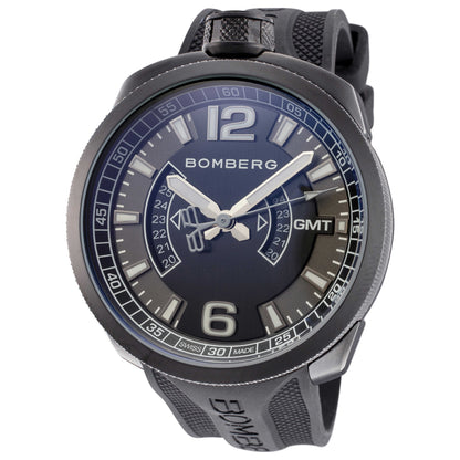 Front view of Bomberg BOLT-68 Men's Quartz Watch BS45GMTPBA-005-3