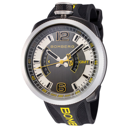 Front view of Bomberg Bolt-70 Men's Quartz Watch BS45GMTSP-027-3