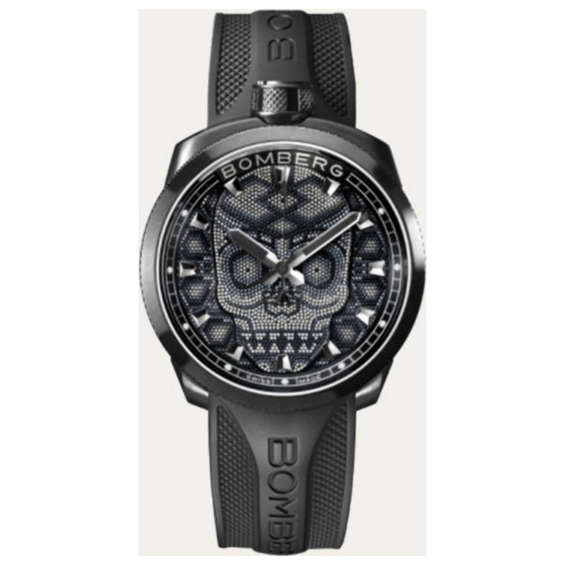 Front view of Bomberg BOLT-68 Men's Quartz Watch BS45H3PBA-SKP-3-3