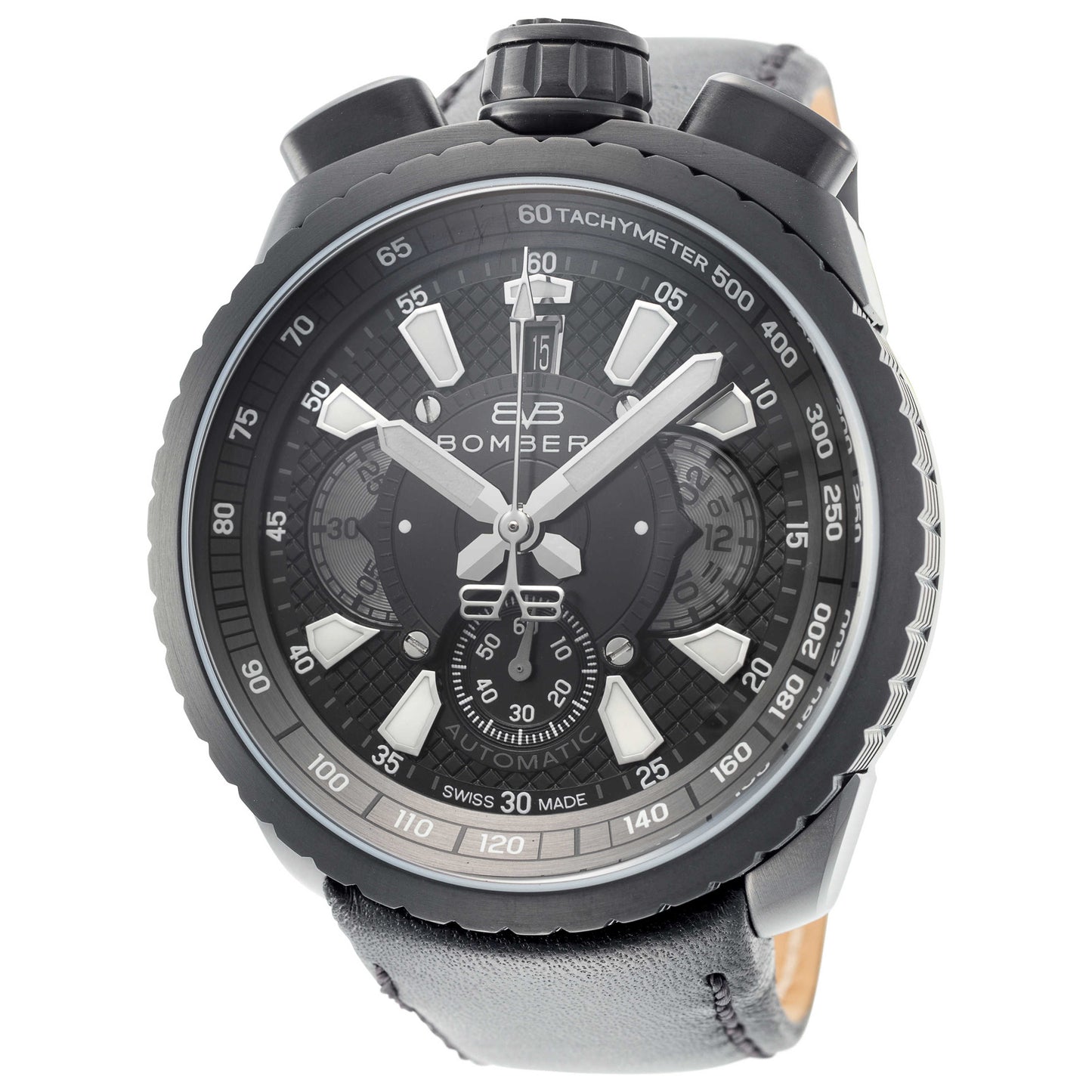 Front view of Bomberg Bolt-68 Men's Automatic Watch BS47CHAPBA-021-3