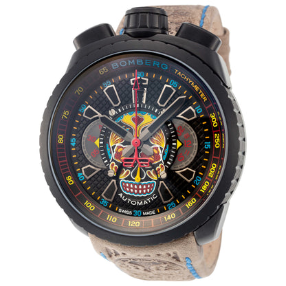 Front view of Bomberg Bolt-68 Men's Automatic Watch BS47CHAPBA-024-3-3