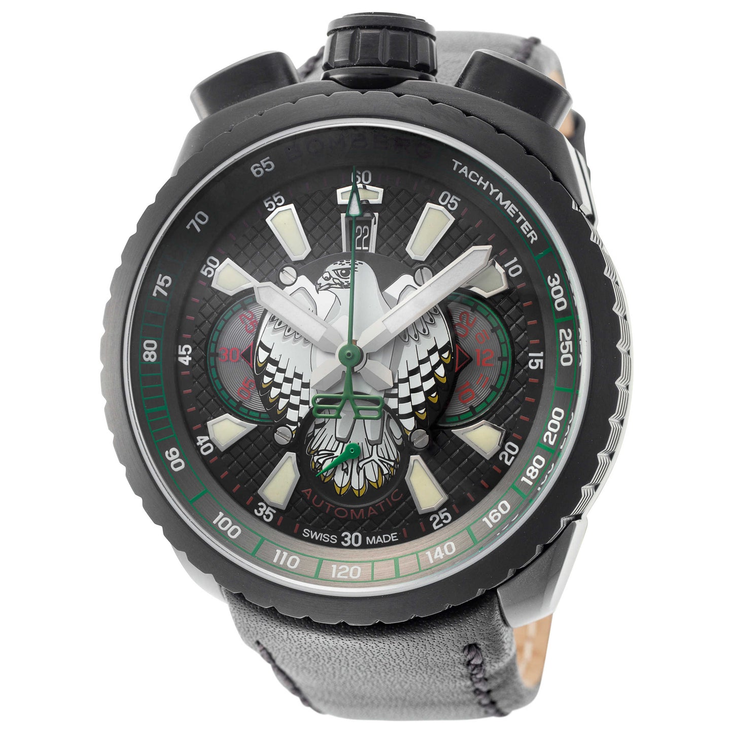 Front view of Bomberg Bolt-68 Men's Automatic Watch BS47CHAPBA-025-3-3