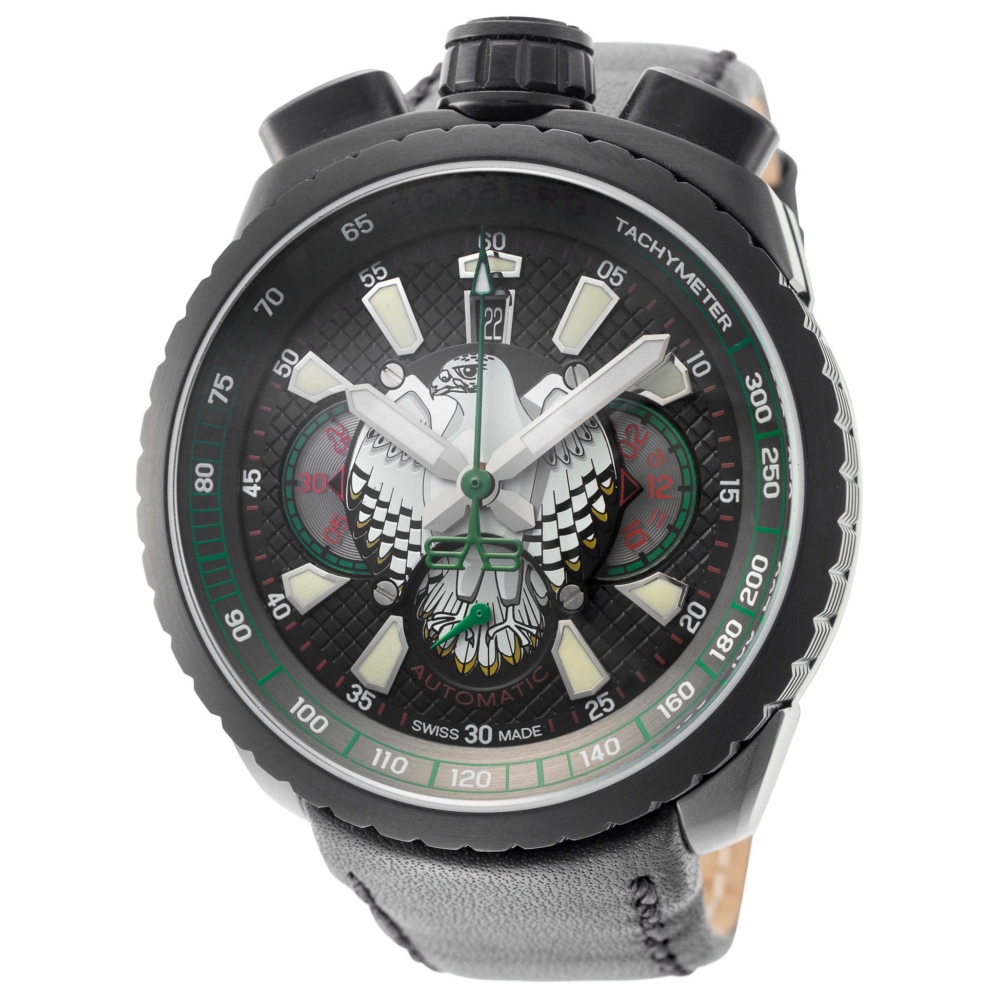 Front view of Bomberg Bolt-68 Men's Automatic Watch BS47CHAPBA-025-3-3