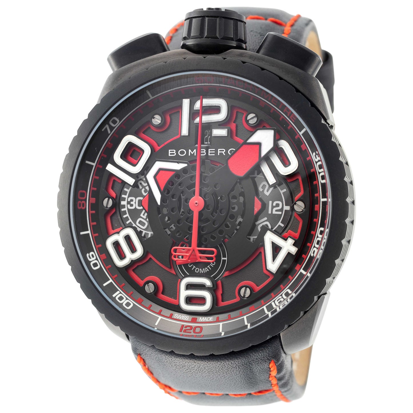 Front view of Bomberg Bolt-68 Men's Automatic Watch BS47CHAPBA-041-1-3