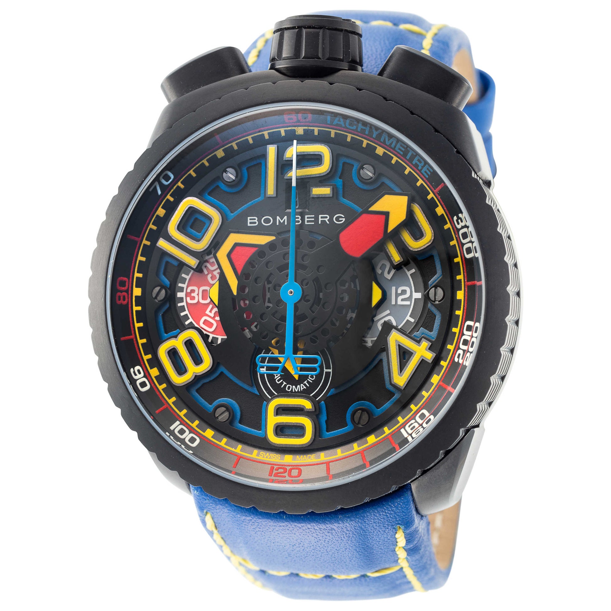 Front view of Bomberg Bolt-68 Men's Automatic Watch BS47CHAPBA-041-3-3