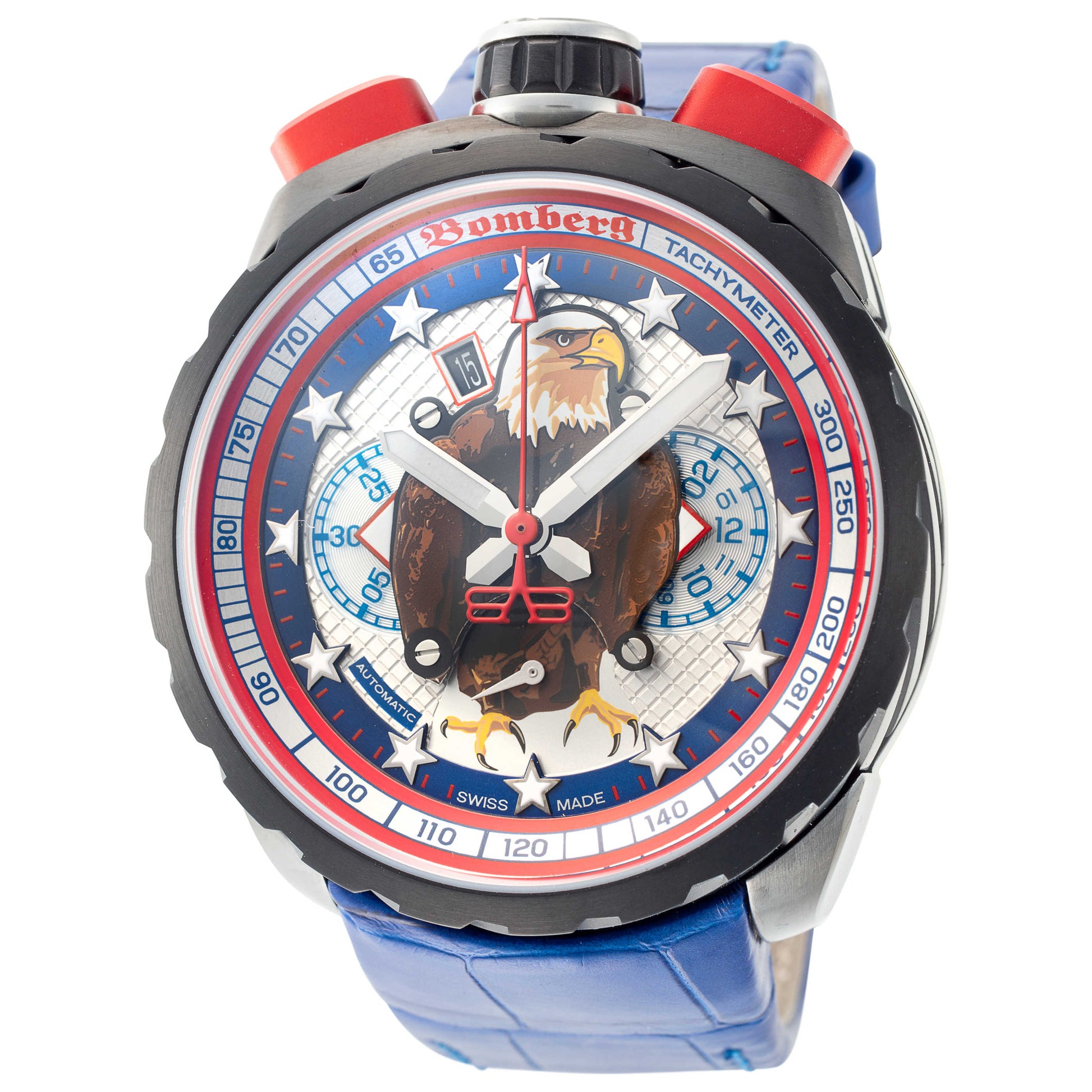 Front view of Bomberg Bolt-68 Men's Automatic Watch BS47CHAPBA-052-3