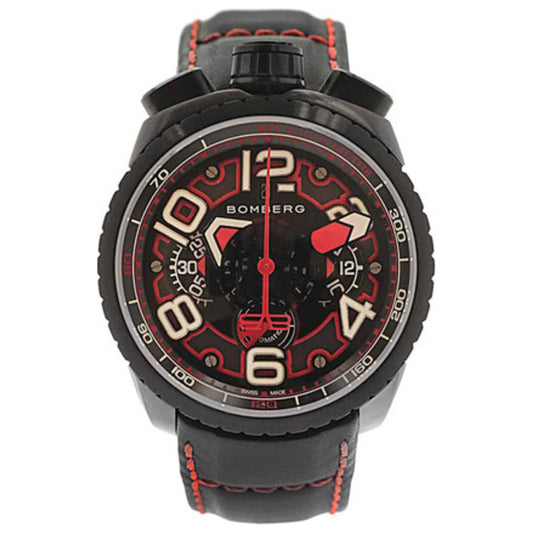 Front view of Bomberg Bolt-68 Men's Automatic Watch BS47CHASP-041-1-3