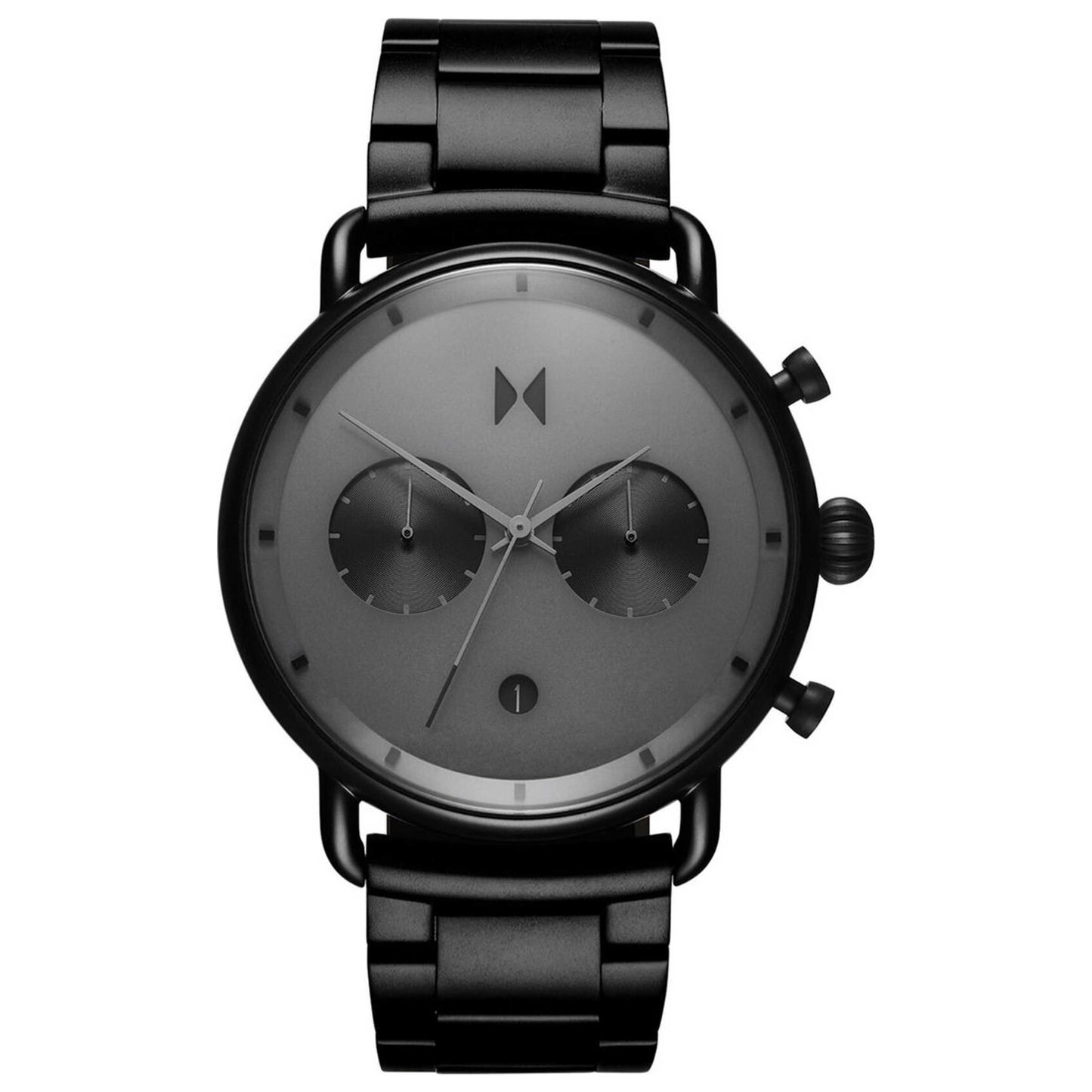 Front view of MVMT Blacktop Men's Quartz Watch BT01-BB