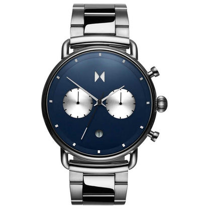 Front view of MVMT Blacktop Men's Quartz Watch BT01-BLUS
