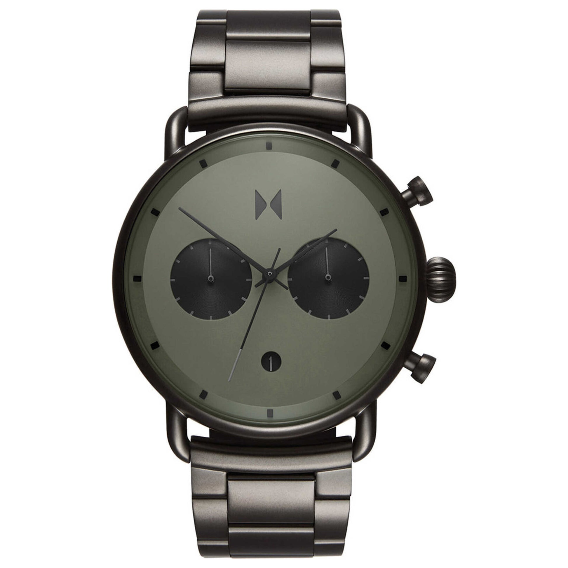 Front view of MVMT Blacktop Men's Quartz Watch BT01-OLGU