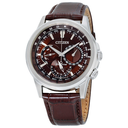 Front view of Citizen Calendrier Men's Solar Powered Quartz Eco-Drive Watch BU2020-29X