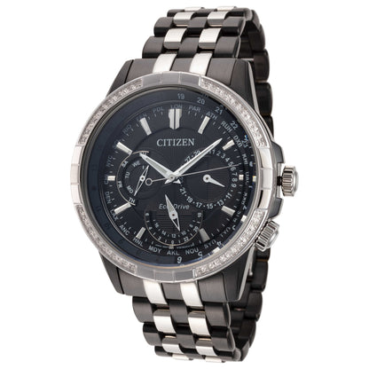 Front view of Citizen Calandrier Men's Solar Watch BU2088-50E