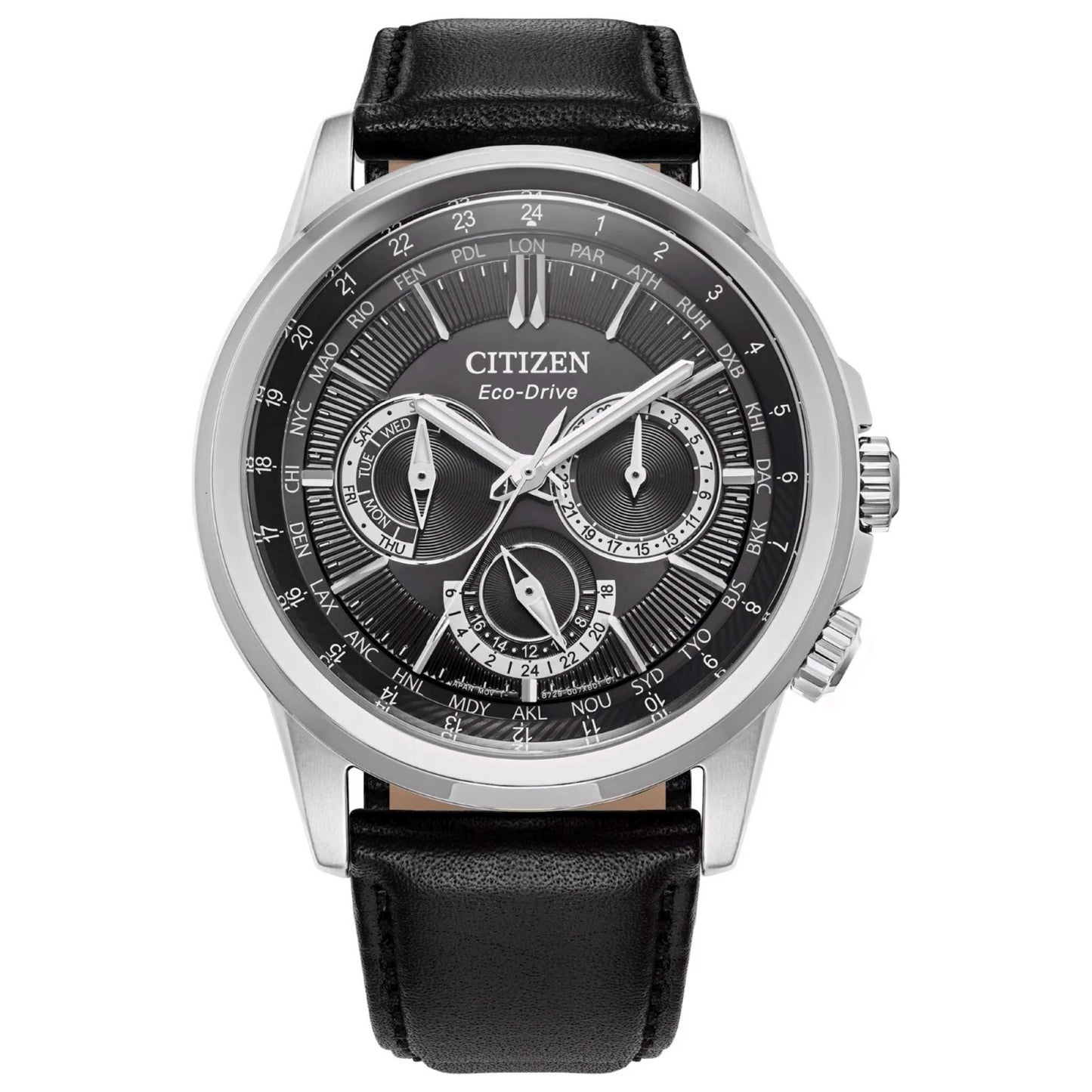 Front view of Citizen Classic Men's Solar Powered Quartz Eco-Drive Watch BU2100-05E