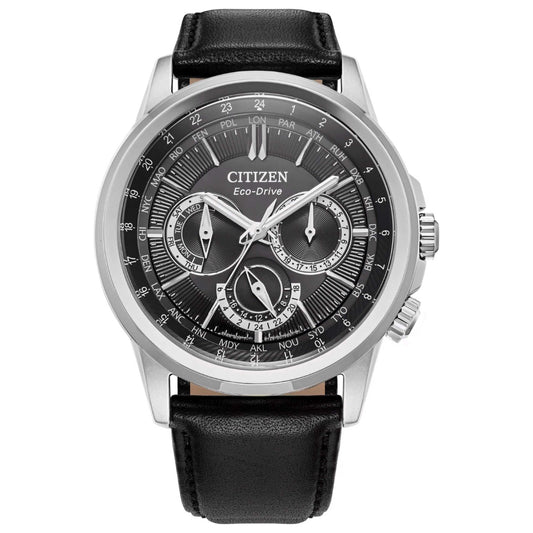 Front view of Citizen Classic Men's Solar Powered Quartz Eco-Drive Watch BU2100-05E